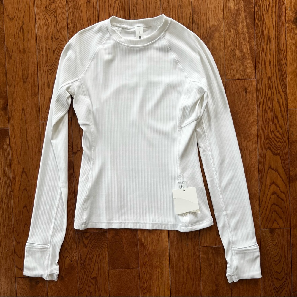 Lululemon NWT size XS Its Rulu Ribbed Long-Sleeve Shirt *Updated